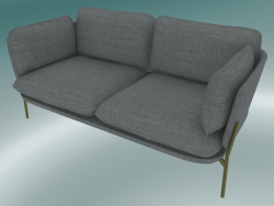 Sofa Sofa (LN2, 84x168 H 75cm, Bronzierte Beine, Hot Madison 724)