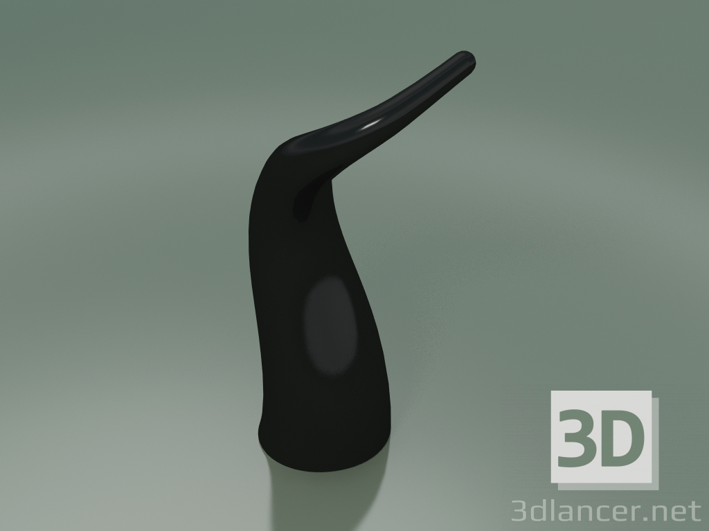 3D modeli Heykelcik Seramik Corno (H 120cm, Siyah) - önizleme