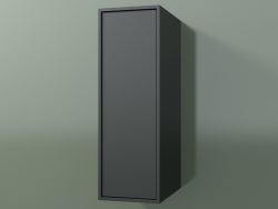 Wall cabinet with 1 door (8BUABDD01, 8BUABDS01, Deep Nocturne C38, L 24, P 36, H 72 cm)