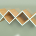 3D Modell Regal für Wohnzimmer Woo Regal lang (Meerwelle) - Vorschau