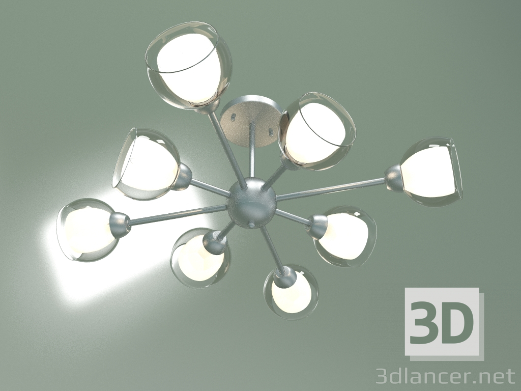 modello 3D Lampadario a soffitto Vivien 30163-8 (argento) - anteprima