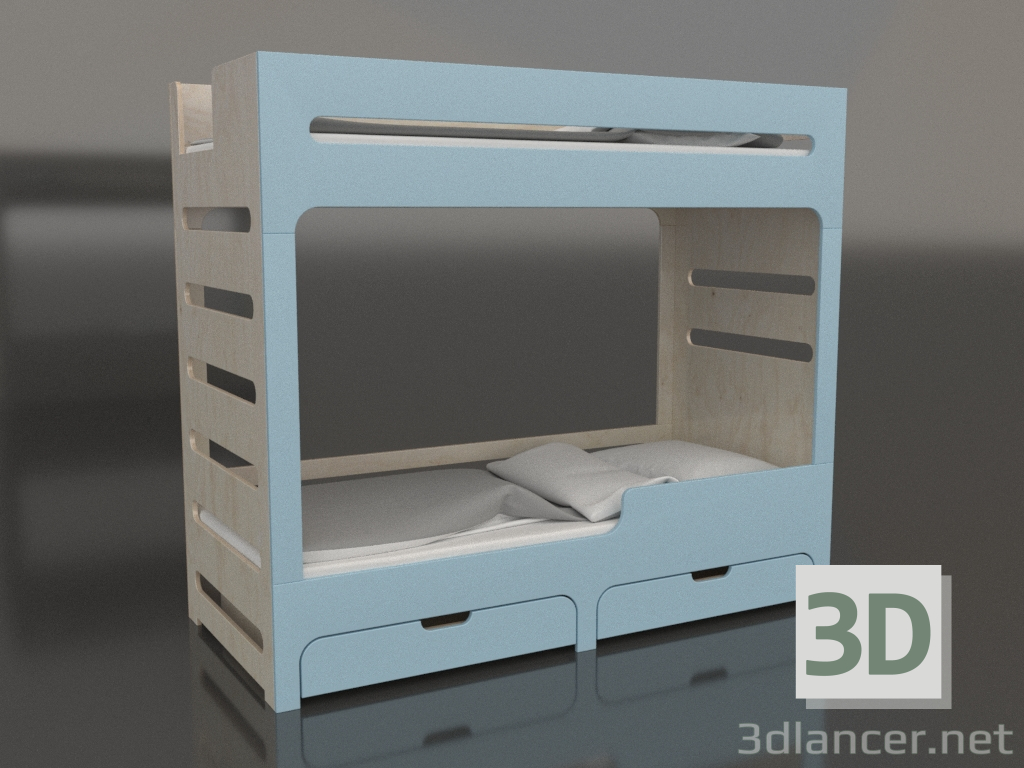 3D Modell Etagenbett MODE HR (UBDHR2) - Vorschau