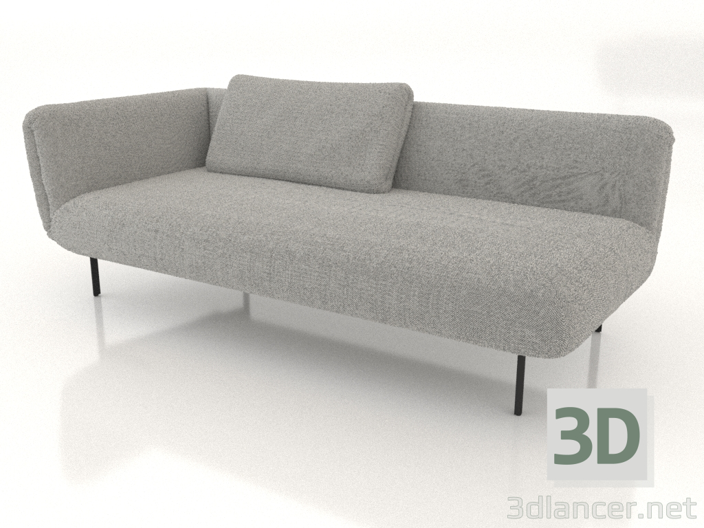 Modelo 3d Extremidade do módulo do sofá 190 à esquerda (opção 2) - preview