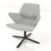 modello 3D Una sedia per il relax con base in metallo - anteprima