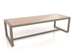 Dining table with glass top 268 (Bronze)