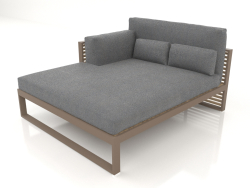 XL modular sofa, section 2 left, high back (Bronze)