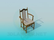 Classic chair with armrests