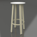 3d model High stool (Gold) - preview