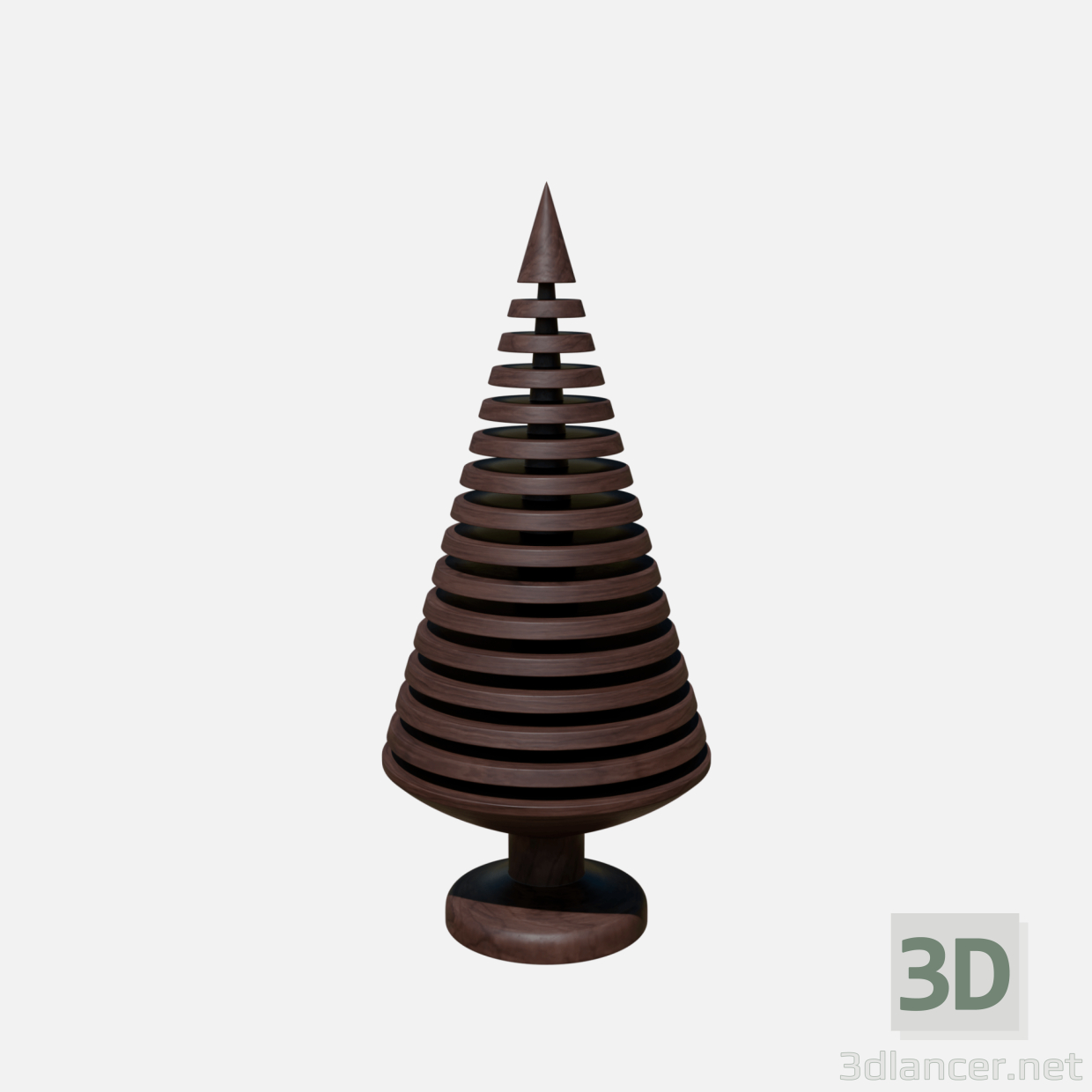 modello 3D di Decorazione dell'albero in legno 2 comprare - rendering