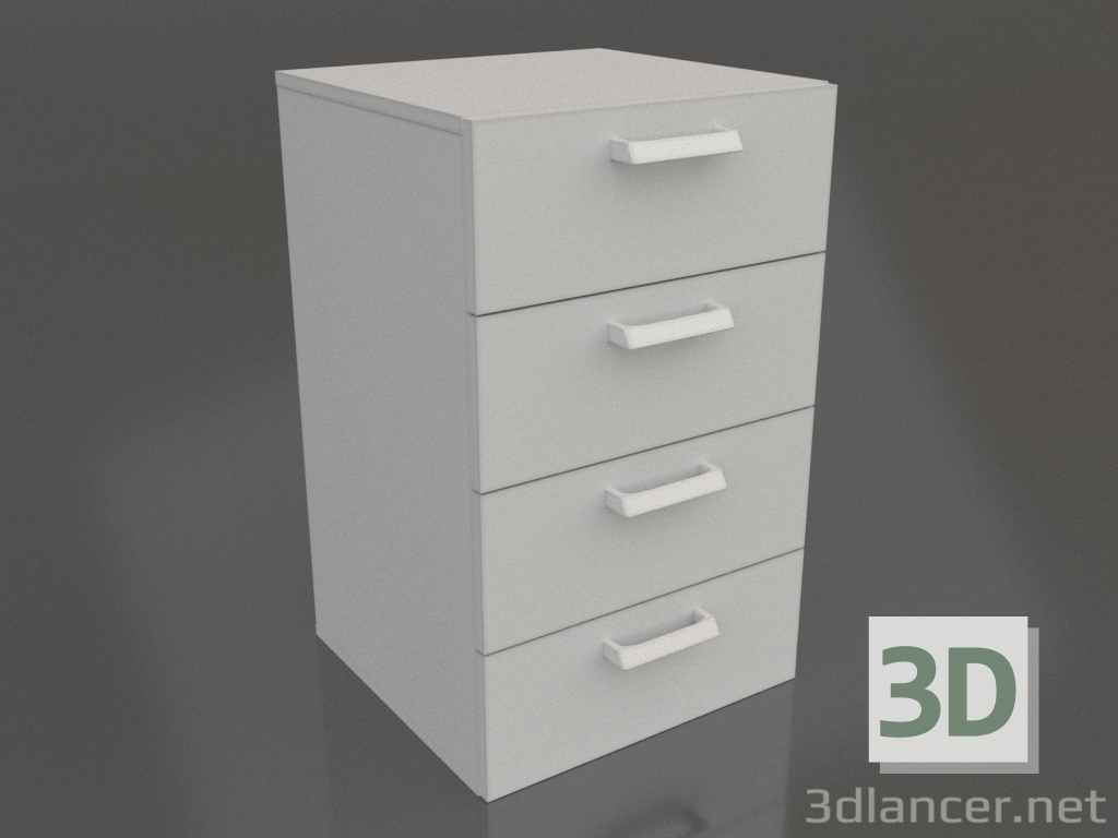 3D modeli Gömme dolap LK-450 TYA-V 900 (4 çekmeceli) - önizleme 3D modeli Gömme dolap LK-450 TYA-V 900 (4 çekmeceli) - önizleme