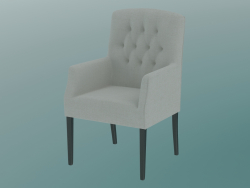 Chair with armrests Bordeaux-2 with capiton