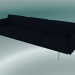 3d model Esquema del sofá de 3.5 plazas (Vidar 554, aluminio pulido) - vista previa