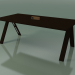 3 डी मॉडल कार्यालय के साथ टेबल वर्कटॉप 5033 (एच 74 - 200 x 98 सेमी, वेंज, रचना 2) - पूर्वावलोकन