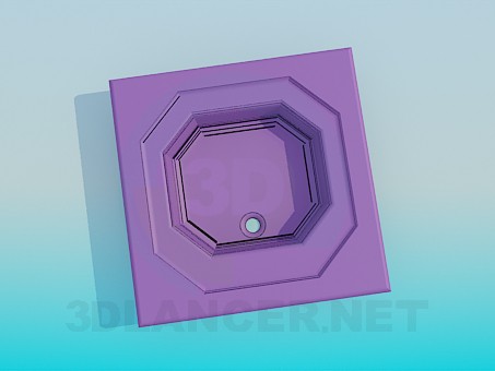 3d model The octagonal bowl - preview