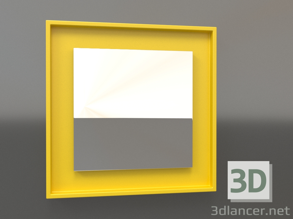 3D modeli Ayna ZL 18 (400x400, parlak sarı) - önizleme