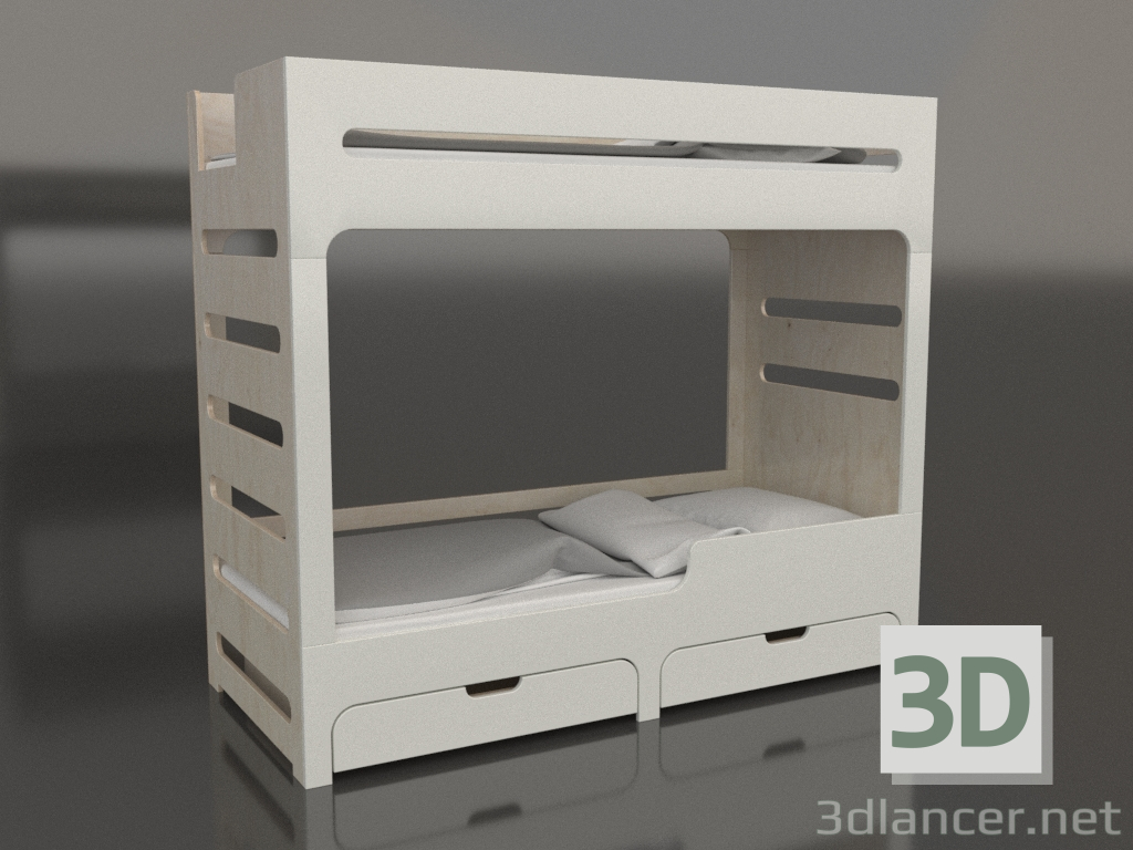 3D Modell Etagenbett MODE HR (UWDHR2) - Vorschau