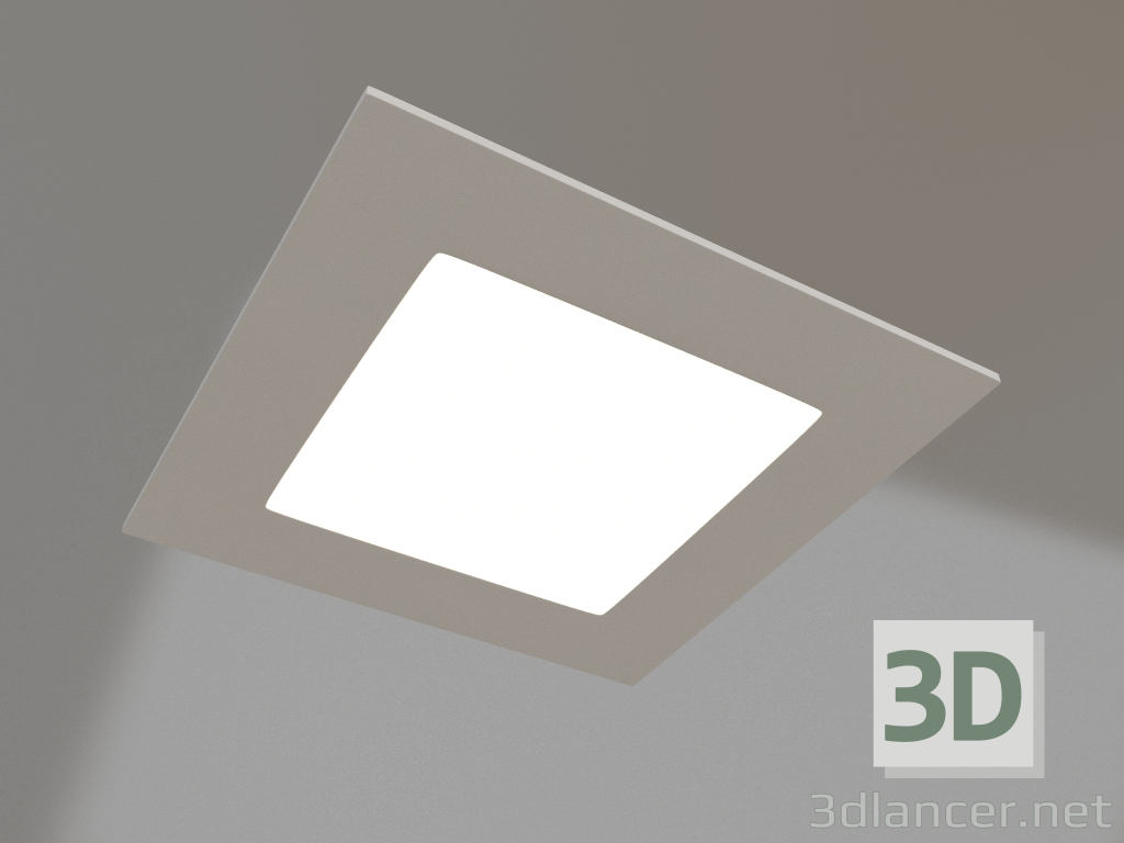 modello 3D Lampada DL-120x120M-9W Day White - anteprima