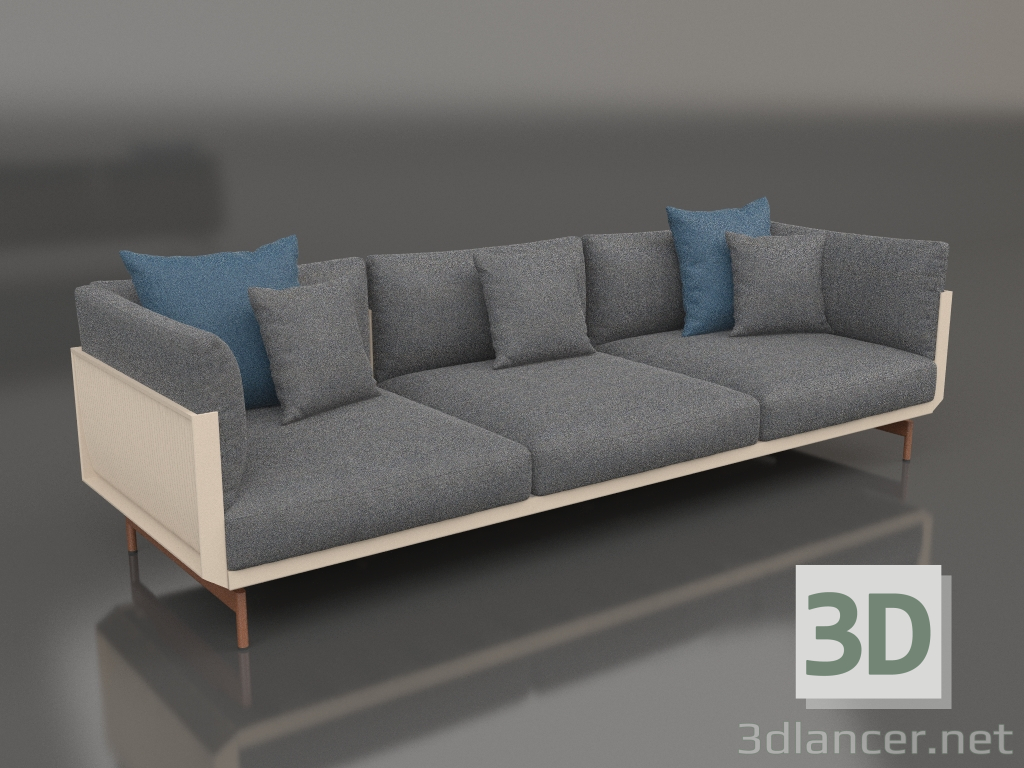 modèle 3D Canapé 3 places (Sable) - preview