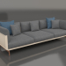 3D Modell 3-Sitzer-Sofa (Sand) - Vorschau