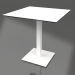3 डी मॉडल कॉलम लेग पर डाइनिंग टेबल 70x70 (सफ़ेद) - पूर्वावलोकन