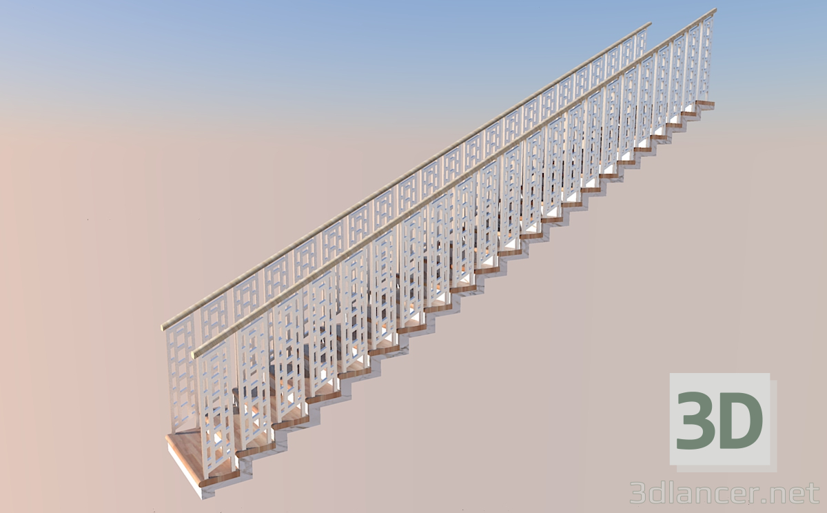 modèle 3D Escaliers - preview