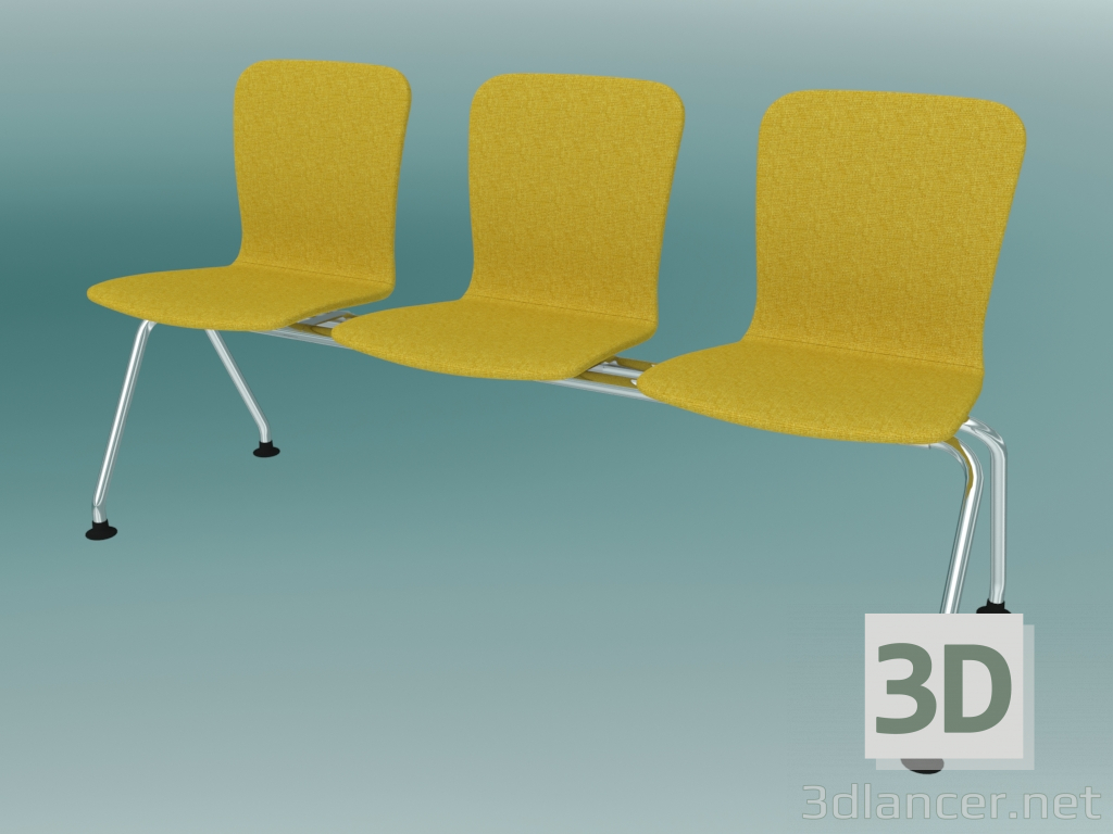 3d model Triple bench (K43L3) - preview