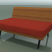 modello 3D Modulo centrale Lounge 4419 (L 120 cm, Effetto teak) - anteprima