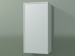 Armário de parede com 1 porta (8BUBBCD01, 8BUBBCS01, Glacier White C01, L 36, P 24, H 72 cm)