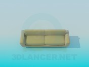 Sofa on metal legs
