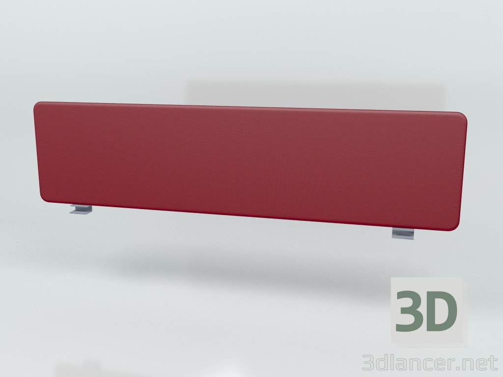3D modeli Akustik ekran Masa Tek Kişilik İkiz ZUT59 (1990x500) - önizleme