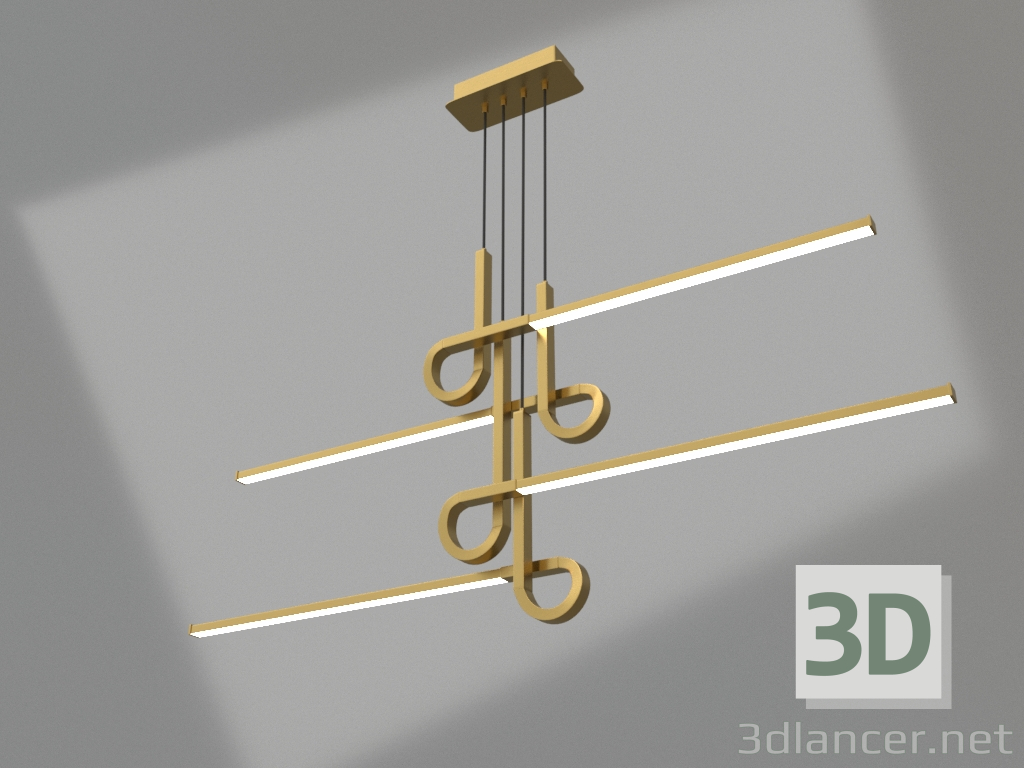 3d model Pendant chandelier (6123) - preview