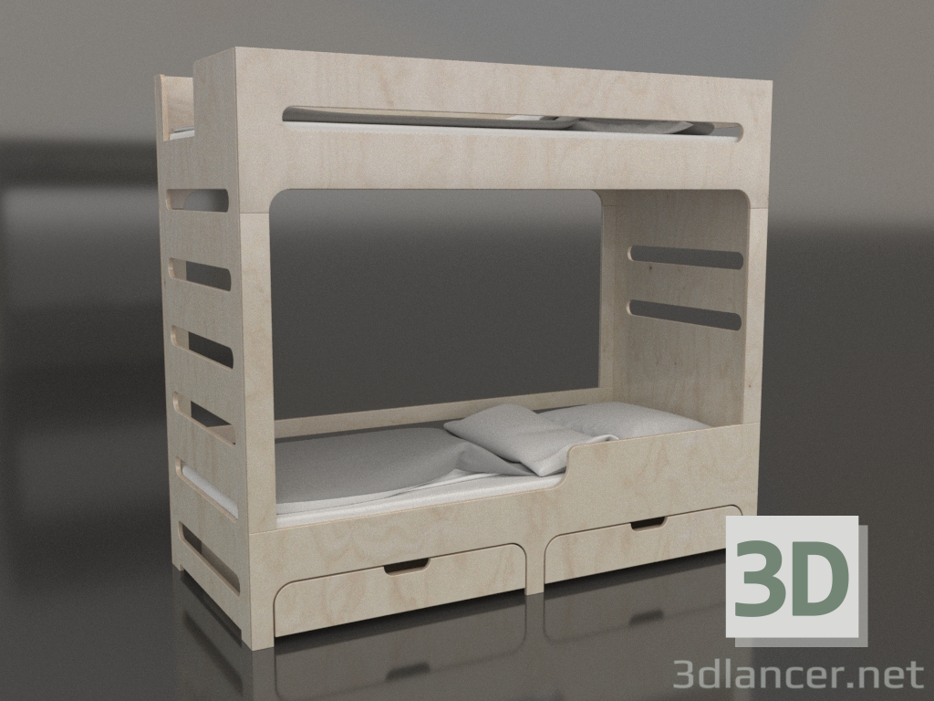 3D Modell Etagenbett MODE HR (UNDHR2) - Vorschau