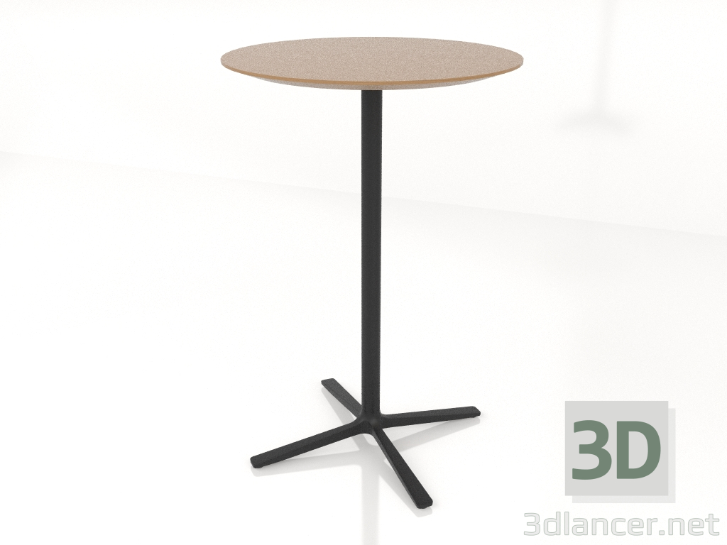 modello 3D Tavolo bar d70 h105 - anteprima
