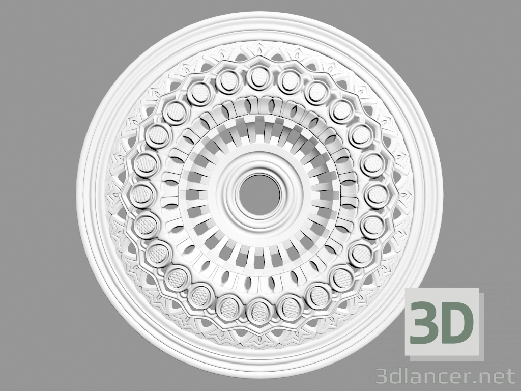 modello 3D Uscita a soffitto (P50) - anteprima