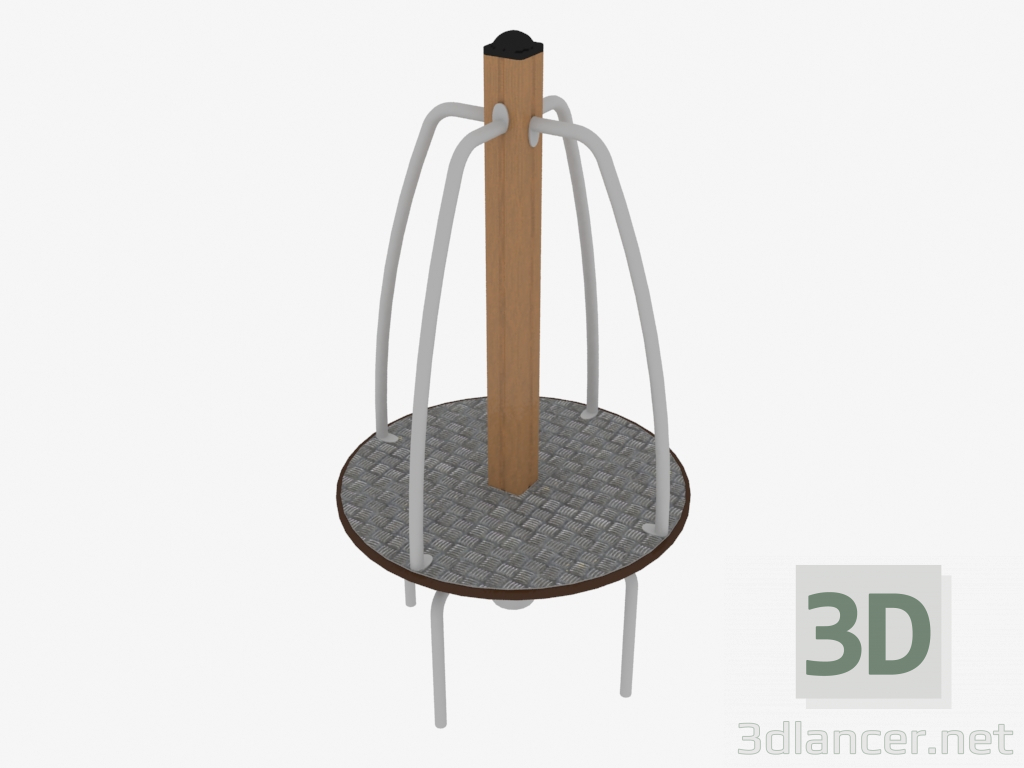 3d model Children's playground carousel (6507) - preview