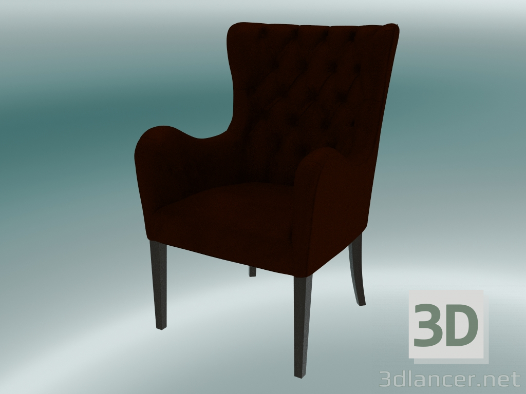 3D modeli Koltuk Davis (Bordo) - önizleme