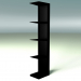 3d model Boxing with shelves 6419 + 6421 (167.5 cm) - preview