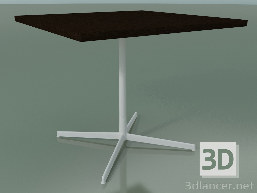 modello 3D Tavolo quadrato 5567 (H 74 - 90x90 cm, Wenge, V12) - anteprima