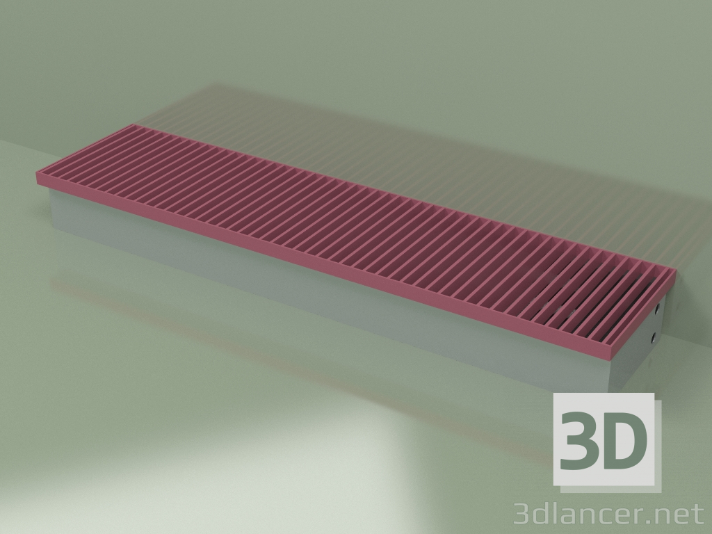 3D modeli Kanal konvektörü - Aquilo F2С (240х1000х110, RAL 4002) - önizleme
