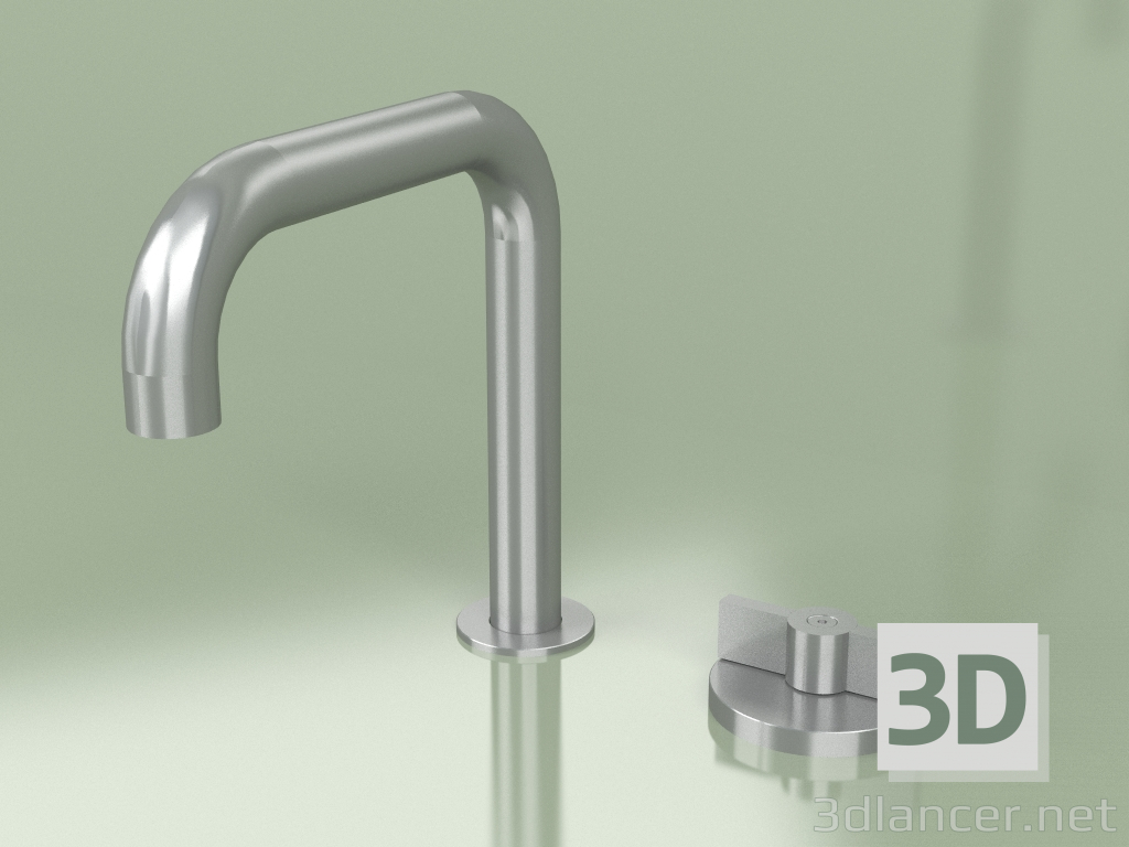 3d model 2-hole hydro-progressive mixer with swivel spout (19 31, AS) - preview