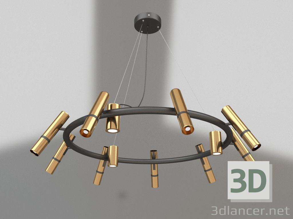 3 डी मॉडल झूमर मार्था कांस्य, काला (08425-12,19-20) - पूर्वावलोकन