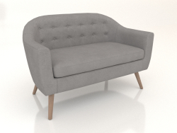 Sofa Florence 2-Sitzer (grau-beige - natur)