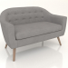 3d model Sofa Florence 2-seater (gray-beige - natural) - preview