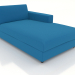 3d model Chaise longue 83 with an armrest on the right - preview