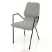 modèle 3D Chaise sur pieds métal D16 mm avec accoudoirs métal - preview