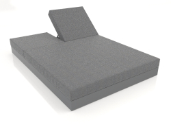 Bed with back 140 (Anthracite)