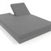 3d model Bed with back 140 (Anthracite) - preview