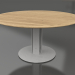 3D modeli Yemek masası Ø150 (Akik gri, İroko ahşap) - önizleme