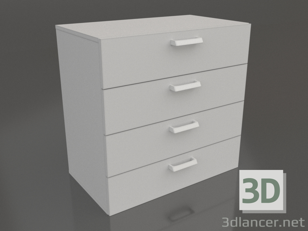 3D Modell Einbauschrank LK-750 TYA-V 900 (mit 4 Schubladen) - Vorschau 3D Modell Einbauschrank LK-750 TYA-V 900 (mit 4 Schubladen) - Vorschau