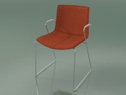 Sandalye 0313 (kol dayamalı bir arabada, çıkarılabilir deri döşemeli, kapak 1)